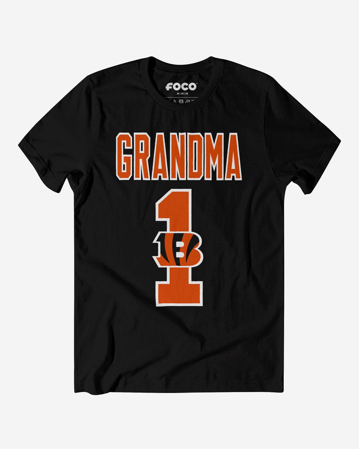 Cincinnati Bengals Number 1 Grandma T-Shirt FOCO S - FOCO.com