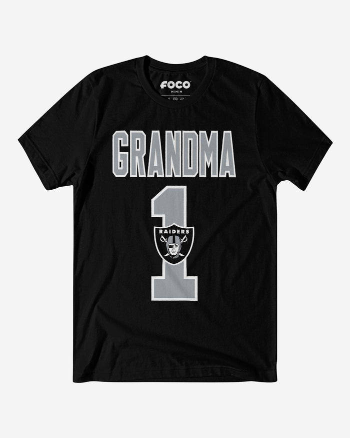 Las Vegas Raiders Number 1 Grandma T-Shirt FOCO S - FOCO.com