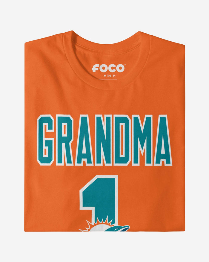 Miami Dolphins Number 1 Grandma T-Shirt FOCO - FOCO.com