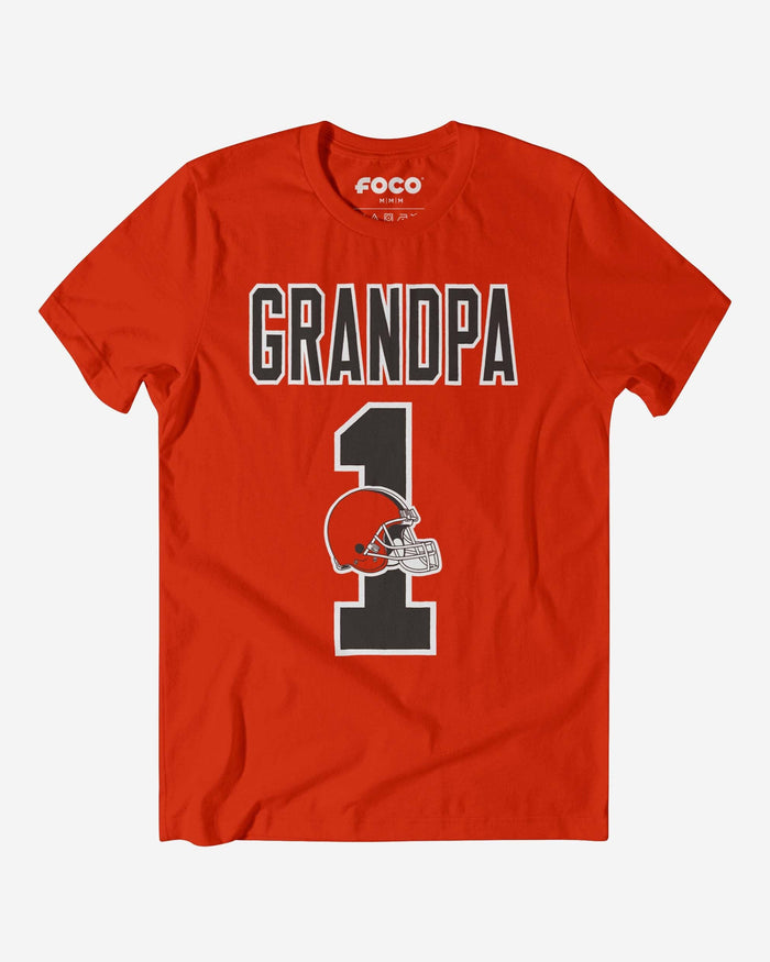 Cleveland Browns Number 1 Grandpa T-Shirt FOCO S - FOCO.com