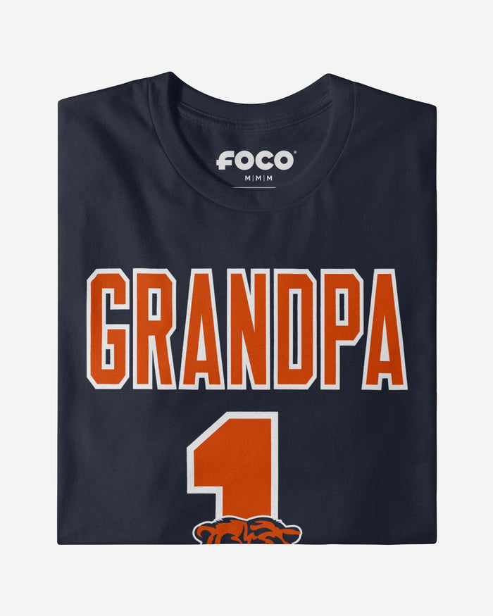 Chicago Bears Number 1 Grandpa T-Shirt FOCO - FOCO.com