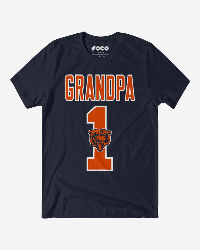 Chicago Bears Number 1 Grandpa T-Shirt FOCO S - FOCO.com