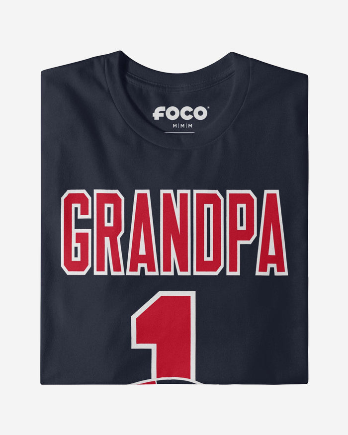 New England Patriots Number 1 Grandpa T-Shirt FOCO - FOCO.com