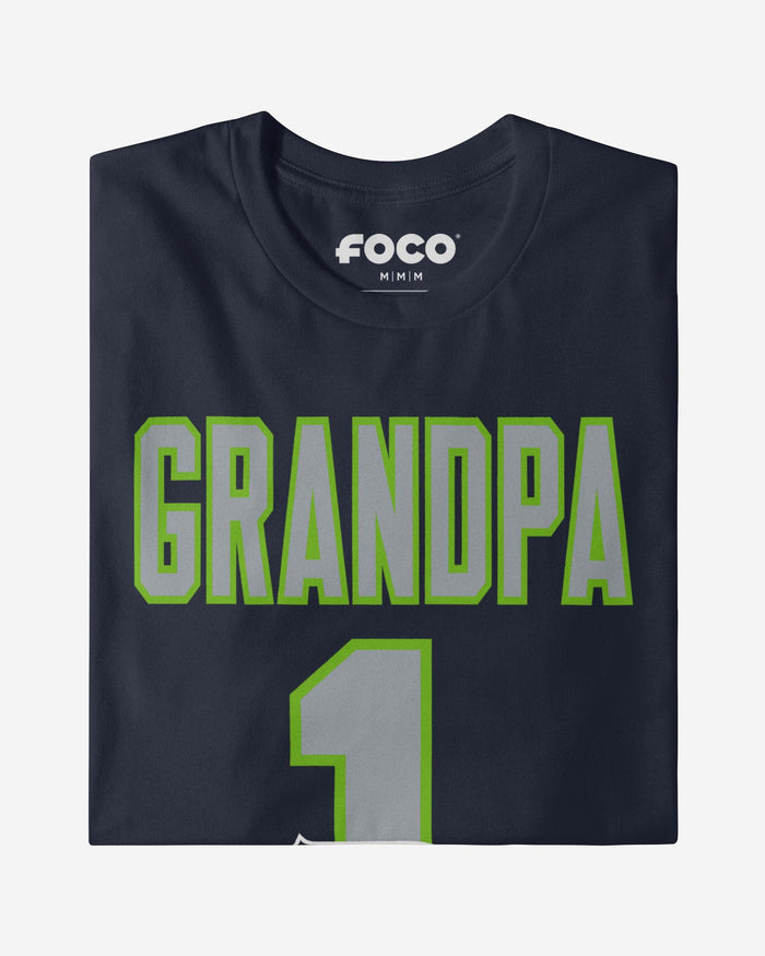 Seattle Seahawks Number 1 Grandpa T-Shirt FOCO - FOCO.com