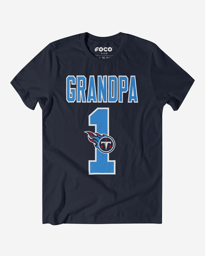 Tennessee Titans Number 1 Grandpa T-Shirt FOCO S - FOCO.com