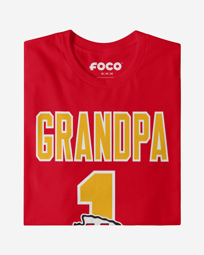Kansas City Chiefs Number 1 Grandpa T-Shirt FOCO - FOCO.com
