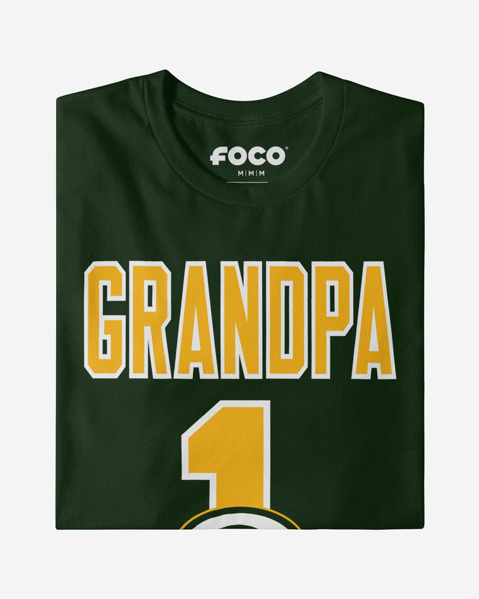 Green Bay Packers Number 1 Grandpa T-Shirt FOCO - FOCO.com