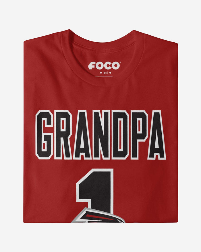 Atlanta Falcons Number 1 Grandpa T-Shirt FOCO - FOCO.com