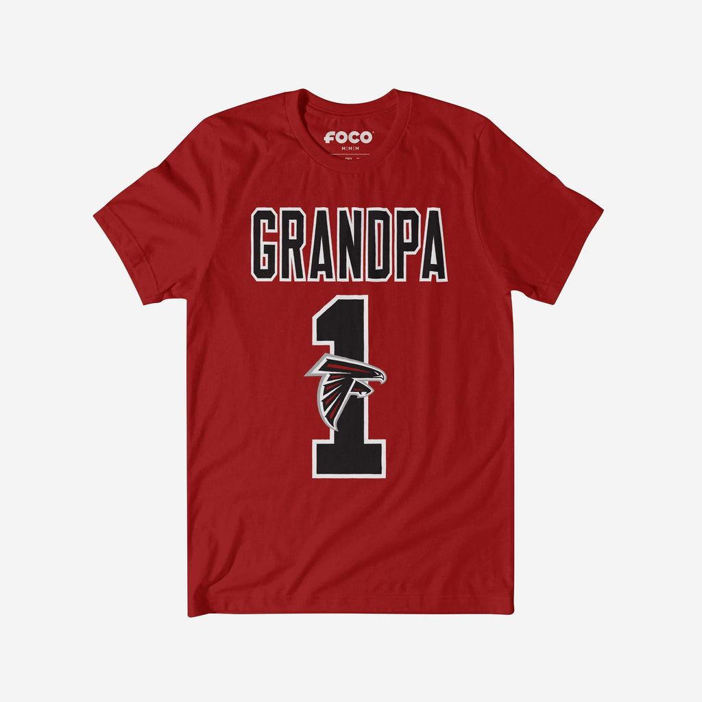Atlanta Falcons Number 1 Grandpa T-Shirt FOCO S - FOCO.com