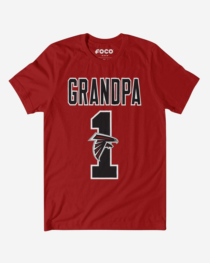 Atlanta Falcons Number 1 Grandpa T-Shirt FOCO S - FOCO.com