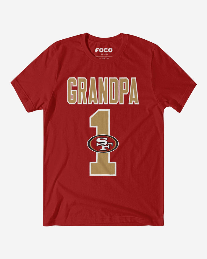 San Francisco 49ers Number 1 Grandpa T-Shirt FOCO S - FOCO.com