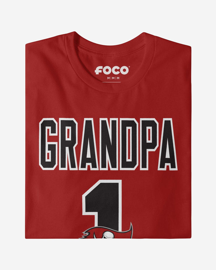 Tampa Bay Buccaneers Number 1 Grandpa T-Shirt FOCO - FOCO.com