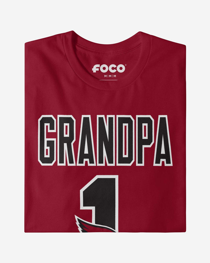 Arizona Cardinals Number 1 Grandpa T-Shirt FOCO - FOCO.com