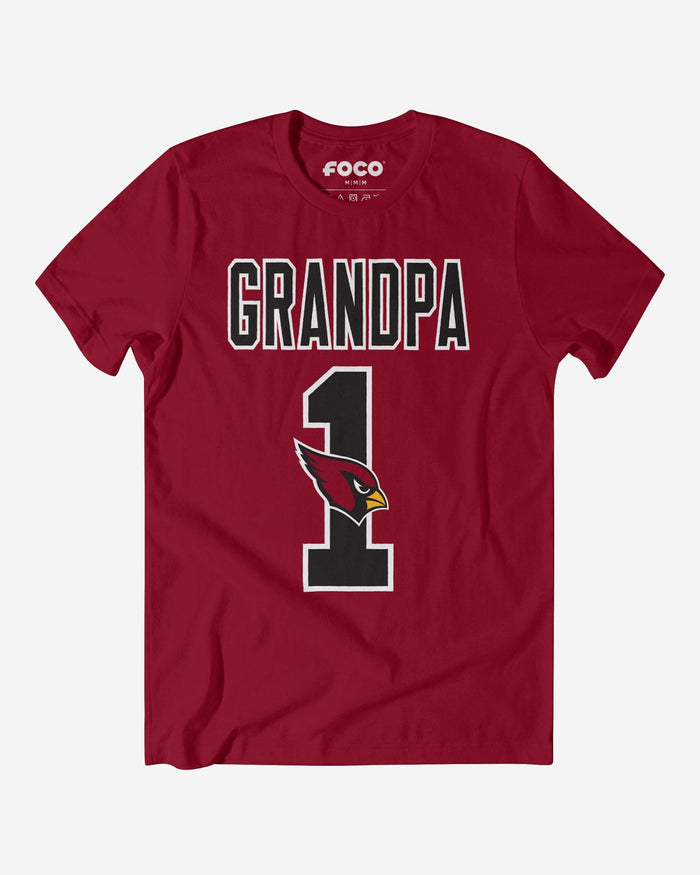 Arizona Cardinals Number 1 Grandpa T-Shirt FOCO S - FOCO.com