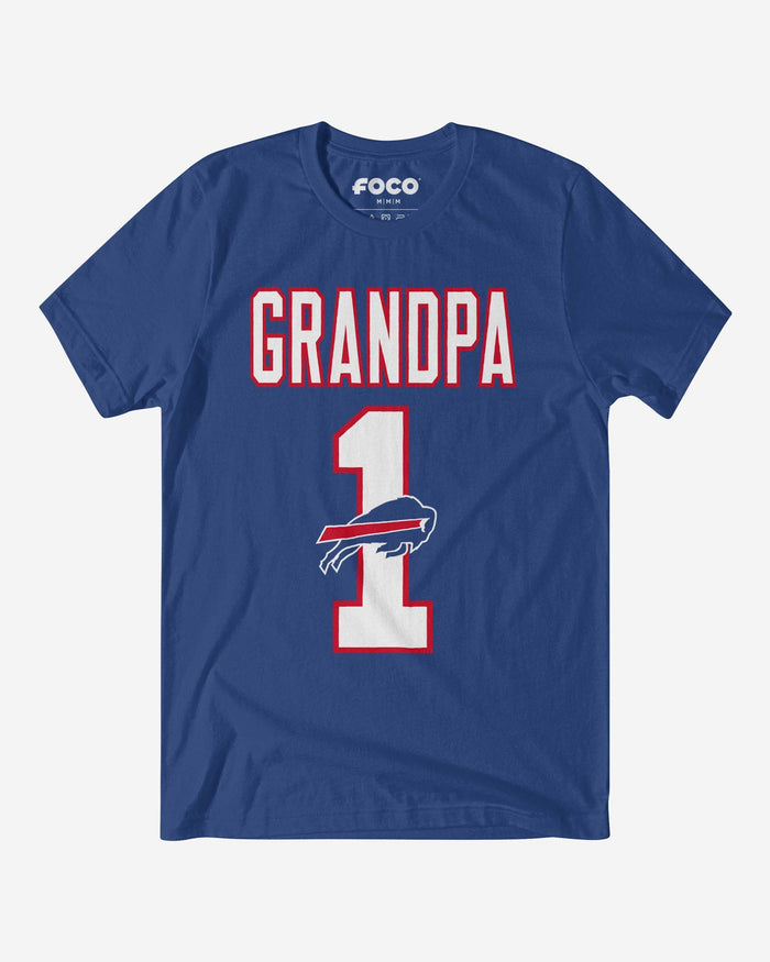 Buffalo Bills Number 1 Grandpa T-Shirt FOCO S - FOCO.com