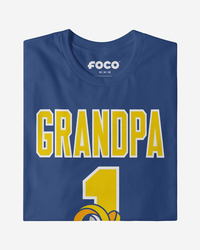 Los Angeles Rams Number 1 Grandpa T-Shirt FOCO - FOCO.com