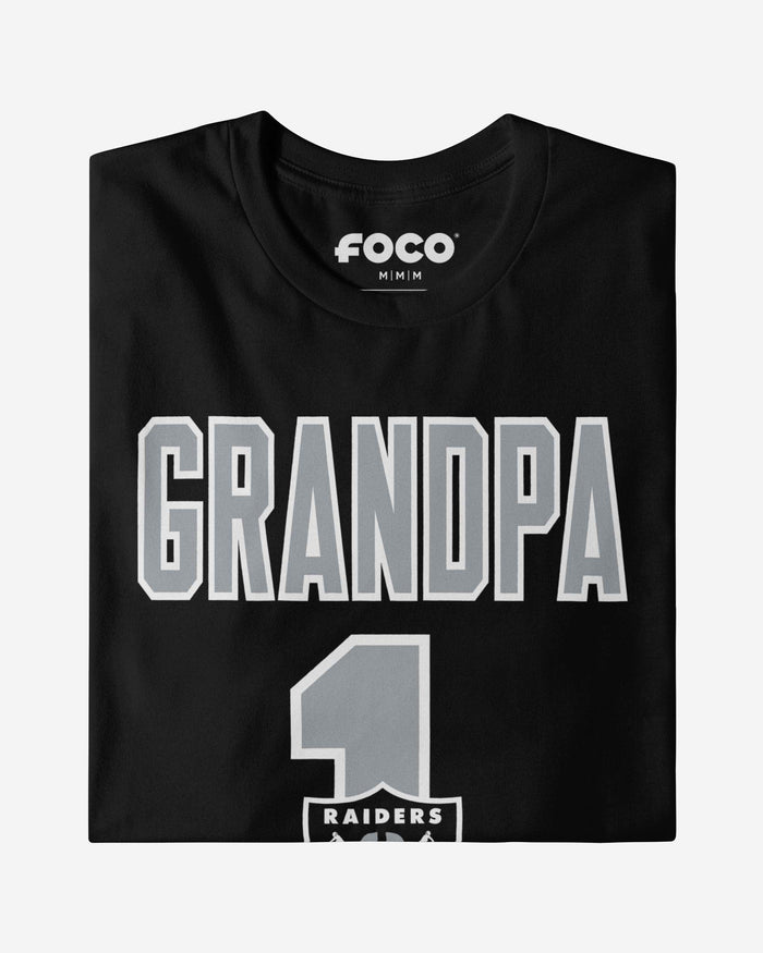 Las Vegas Raiders Number 1 Grandpa T-Shirt FOCO - FOCO.com