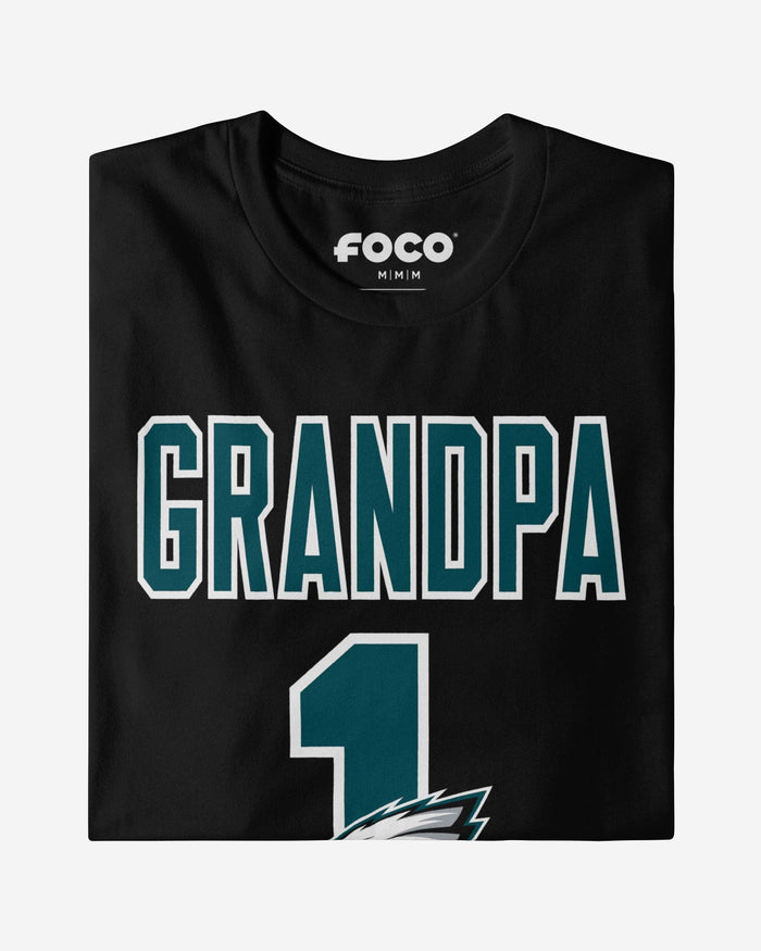 Philadelphia Eagles Number 1 Grandpa T-Shirt FOCO - FOCO.com