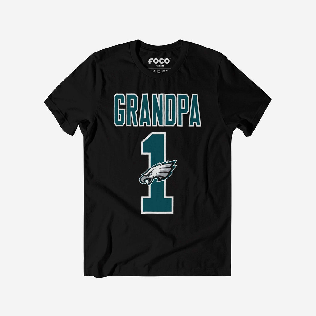 Philadelphia Eagles Number 1 Grandpa T-Shirt FOCO S - FOCO.com