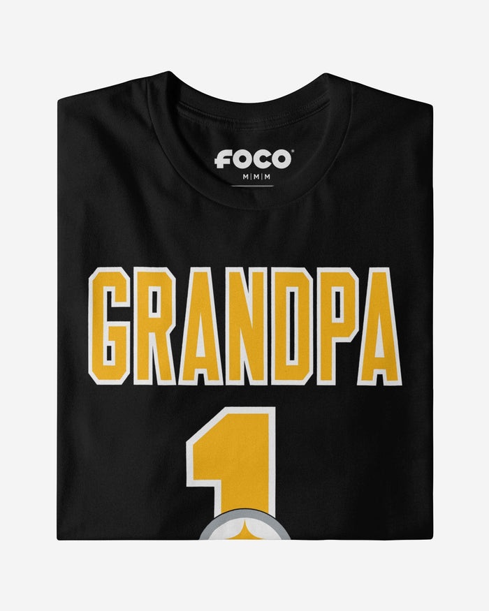 Pittsburgh Steelers Number 1 Grandpa T-Shirt FOCO - FOCO.com