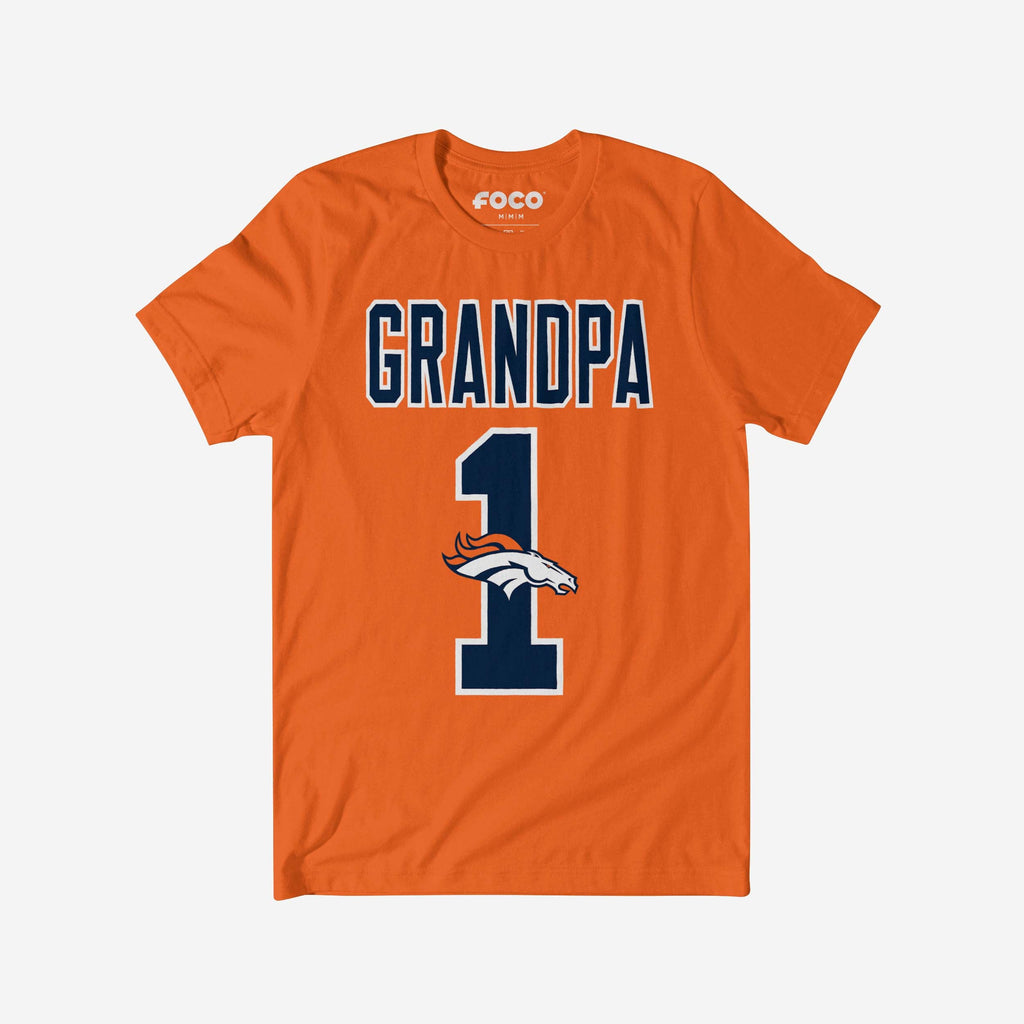 Denver Broncos Number 1 Grandpa T-Shirt FOCO S - FOCO.com