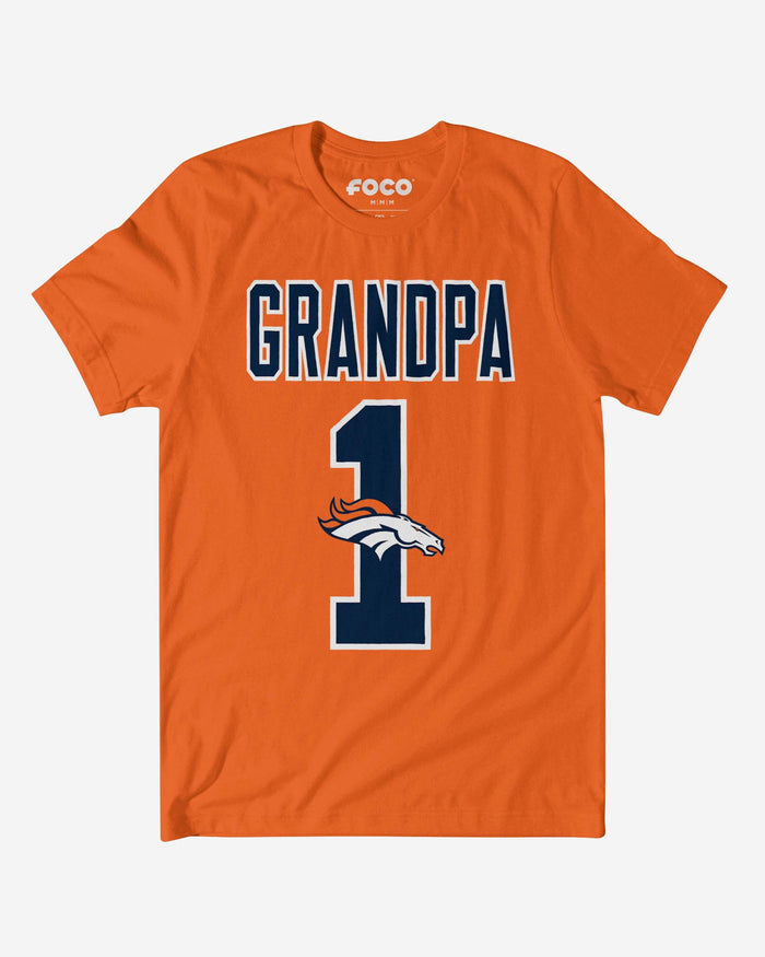 Denver Broncos Number 1 Grandpa T-Shirt FOCO S - FOCO.com