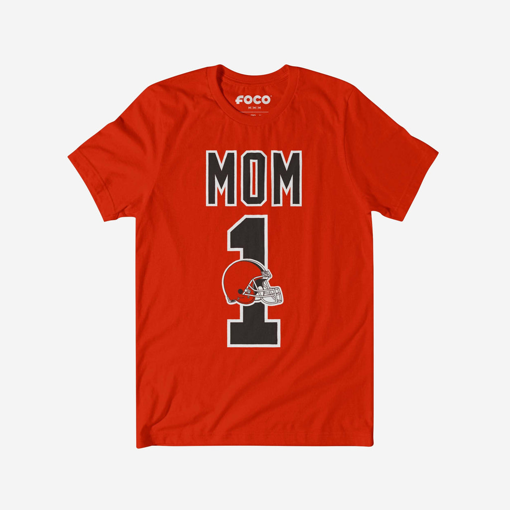 Cleveland Browns Number 1 Mom T-Shirt FOCO S - FOCO.com