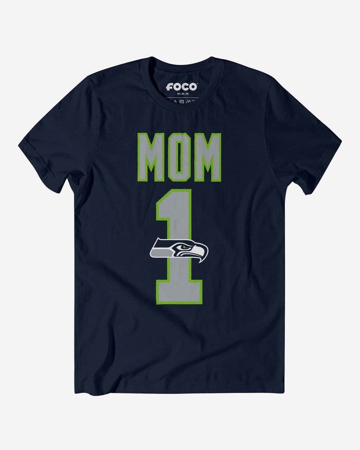 Seattle Seahawks Number 1 Mom T-Shirt FOCO S - FOCO.com