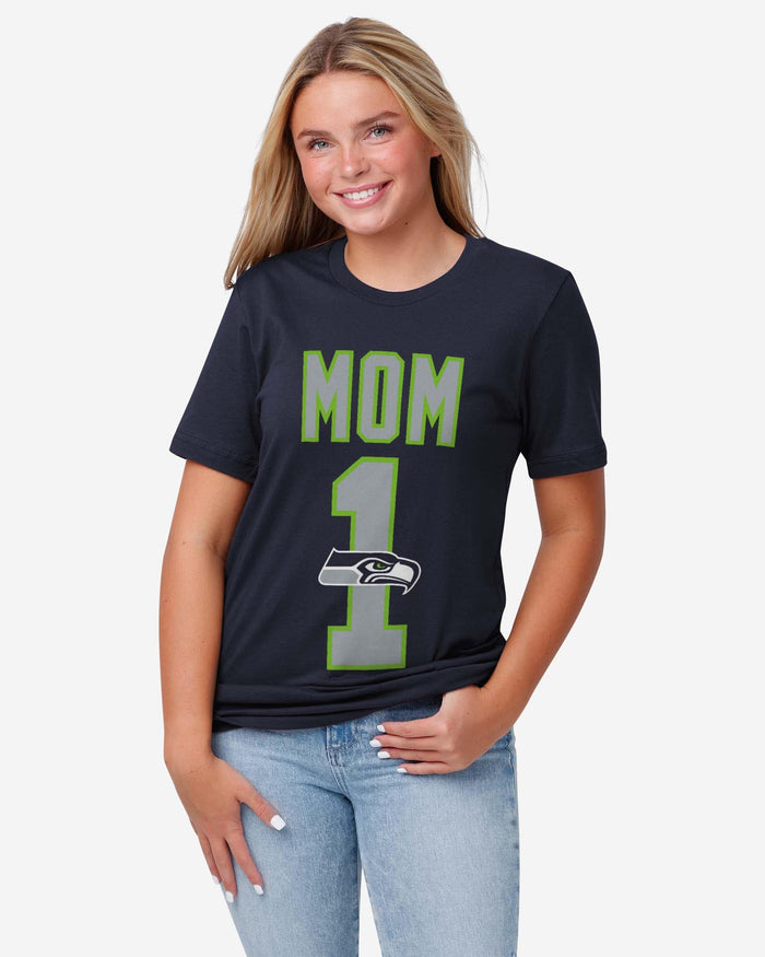 Seattle Seahawks Number 1 Mom T-Shirt FOCO - FOCO.com