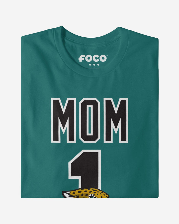 Jacksonville Jaguars Number 1 Mom T-Shirt FOCO - FOCO.com