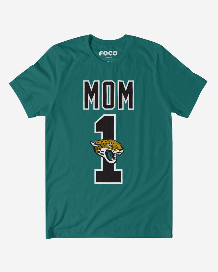 Jacksonville Jaguars Number 1 Mom T-Shirt FOCO S - FOCO.com