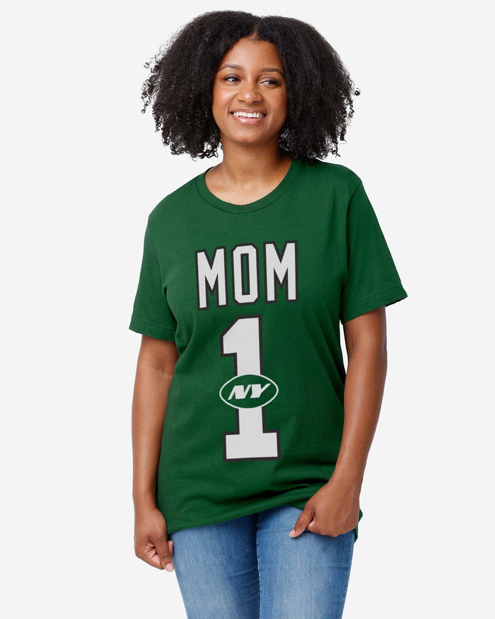 New York Jets Number 1 Mom T-Shirt FOCO - FOCO.com