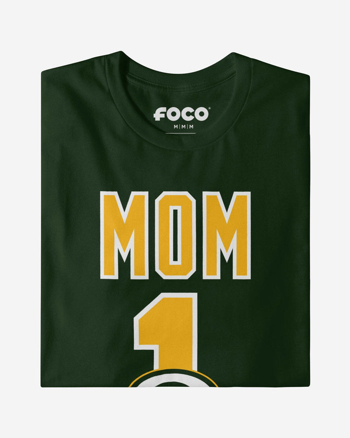 Green Bay Packers Number 1 Mom T-Shirt FOCO - FOCO.com