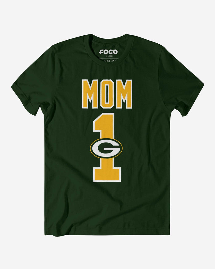 Green Bay Packers Number 1 Mom T-Shirt FOCO S - FOCO.com