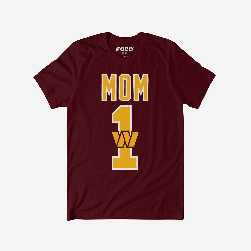 Washington Commanders Number 1 Mom T-Shirt FOCO S - FOCO.com