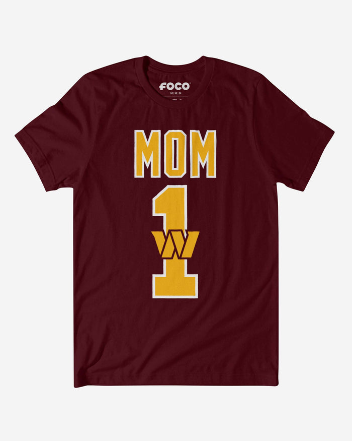 Washington Commanders Number 1 Mom T-Shirt FOCO S - FOCO.com
