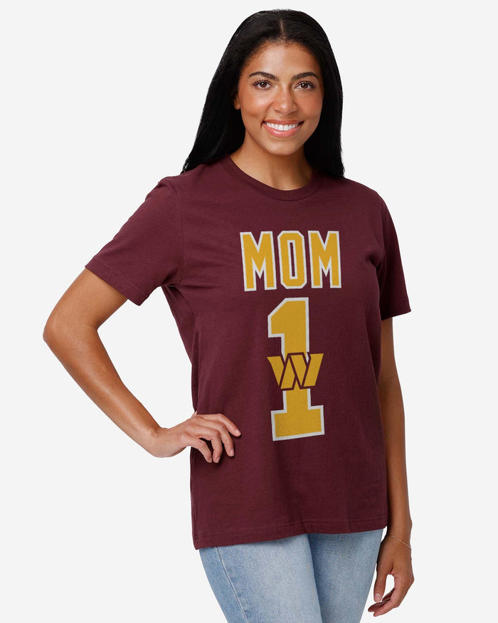 Washington Commanders Number 1 Mom T-Shirt FOCO - FOCO.com