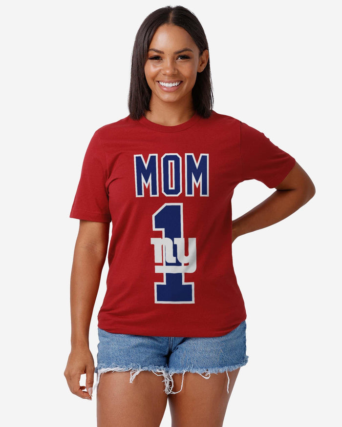 New York Giants Number 1 Mom T-Shirt FOCO - FOCO.com