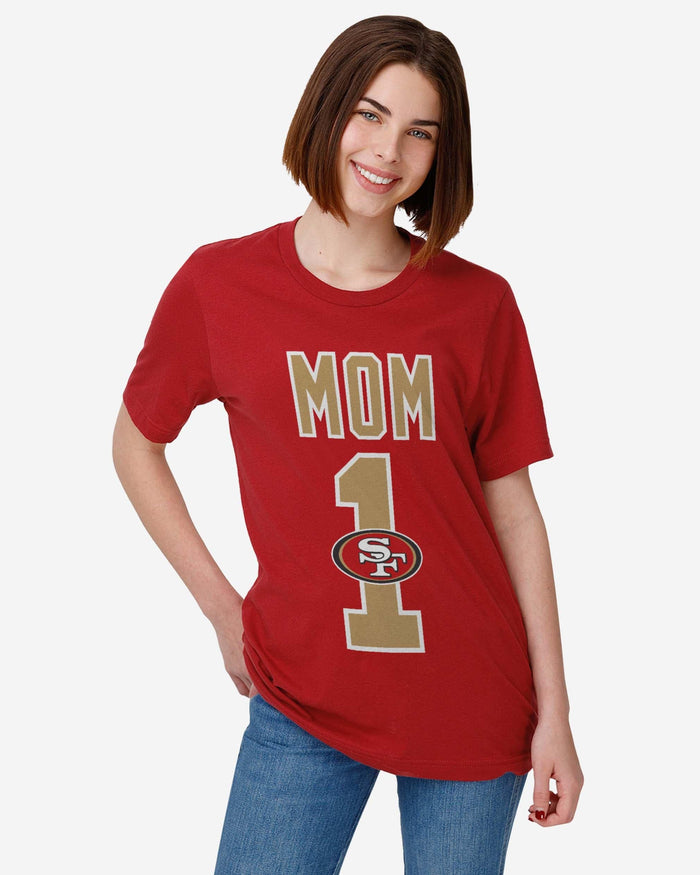 San Francisco 49ers Number 1 Mom T-Shirt FOCO - FOCO.com