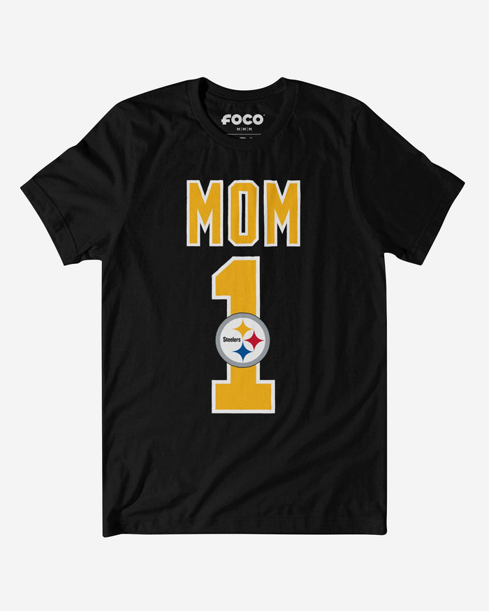 Pittsburgh Steelers Number 1 Mom T-Shirt FOCO S - FOCO.com
