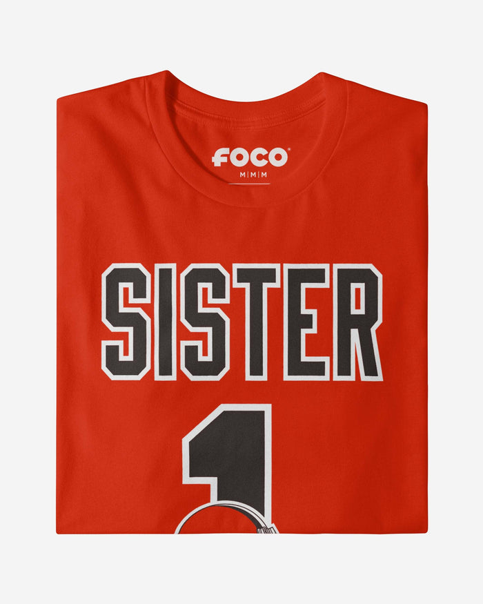 Cleveland Browns Number 1 Sister T-Shirt FOCO - FOCO.com