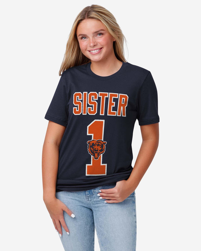 Chicago Bears Number 1 Sister T-Shirt FOCO - FOCO.com