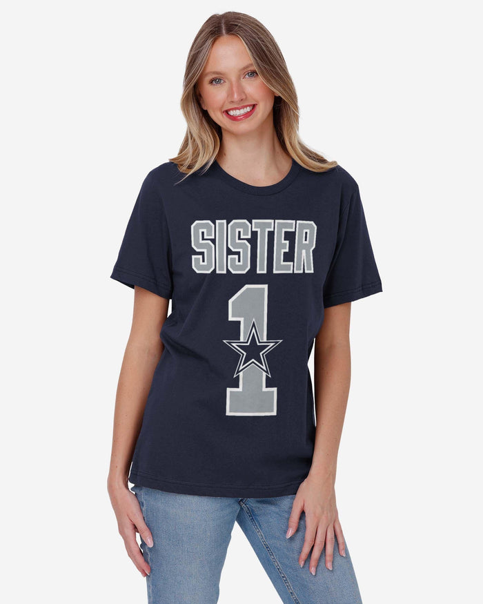 Dallas Cowboys Number 1 Sister T-Shirt FOCO - FOCO.com