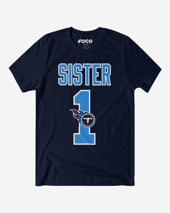 Tennessee Titans Number 1 Sister T-Shirt FOCO S - FOCO.com