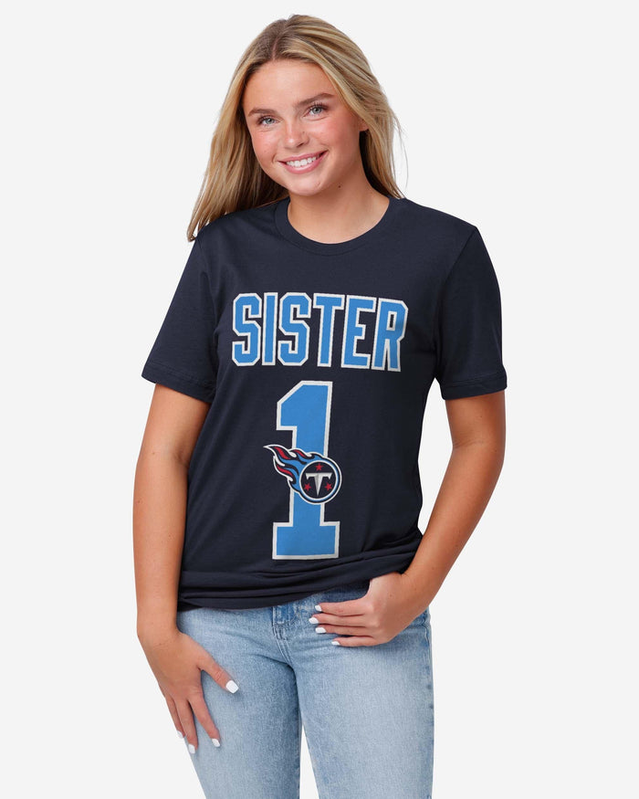Tennessee Titans Number 1 Sister T-Shirt FOCO - FOCO.com