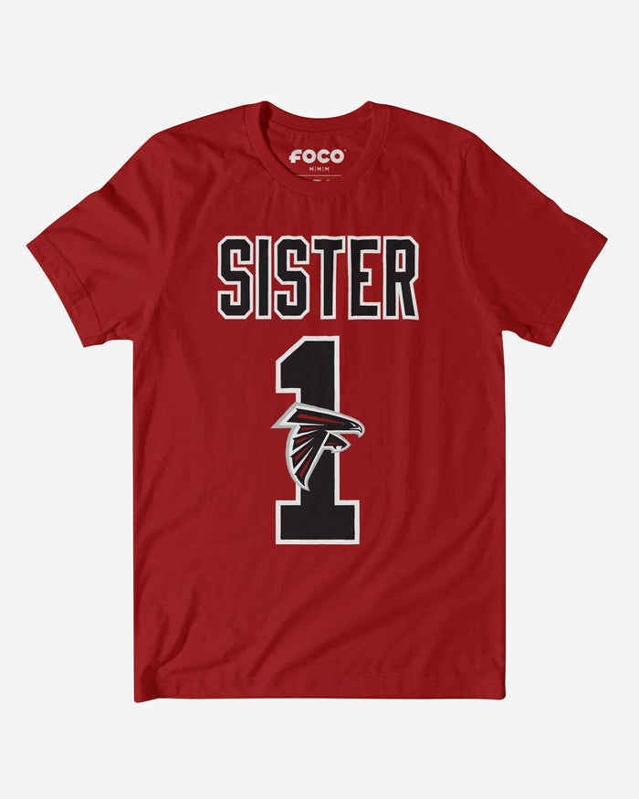 Atlanta Falcons Number 1 Sister T-Shirt FOCO S - FOCO.com