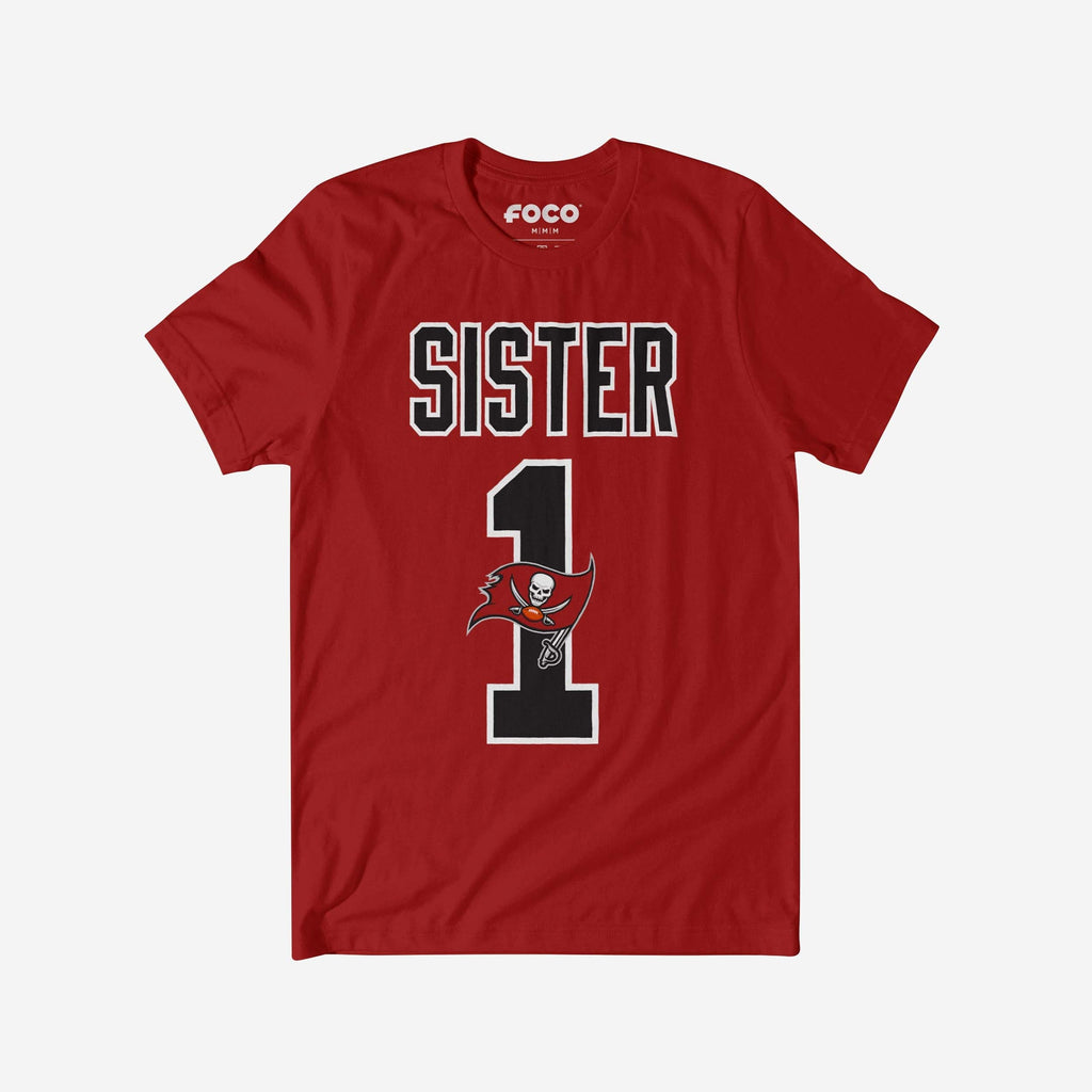Tampa Bay Buccaneers Number 1 Sister T-Shirt FOCO S - FOCO.com
