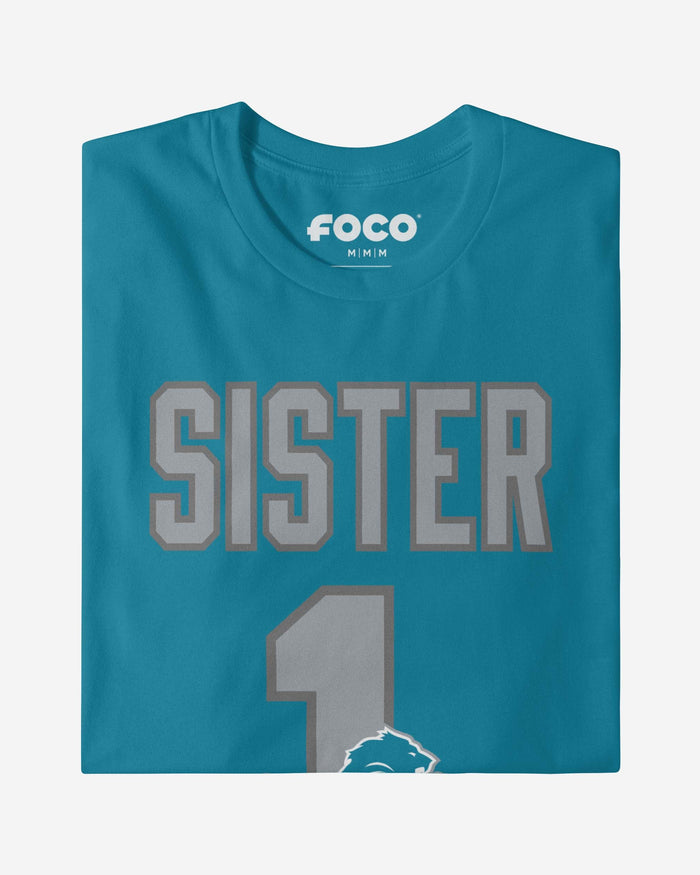 Detroit Lions Number 1 Sister T-Shirt FOCO - FOCO.com