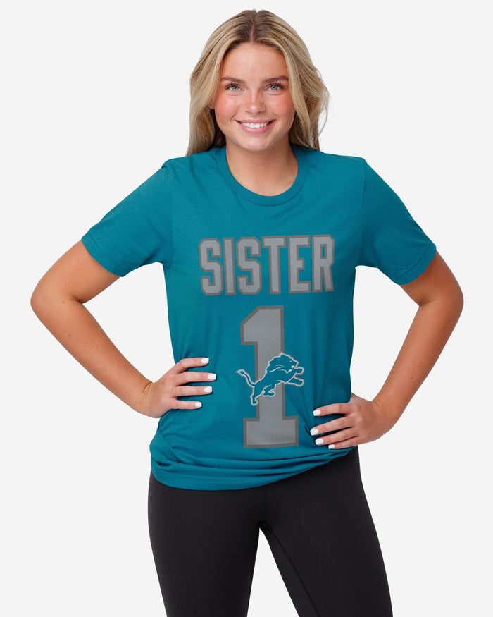 Detroit Lions Number 1 Sister T-Shirt FOCO - FOCO.com