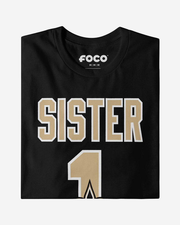 New Orleans Saints Number 1 Sister T-Shirt FOCO - FOCO.com